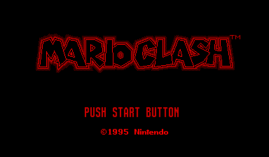 Mario Clash (Virtual Boy) screenshot: Title screen