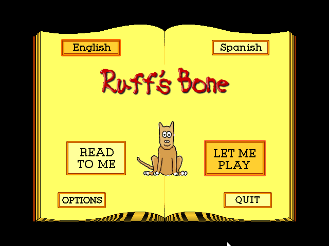Ruff's Bone (Windows 3.x) screenshot: Main menu
