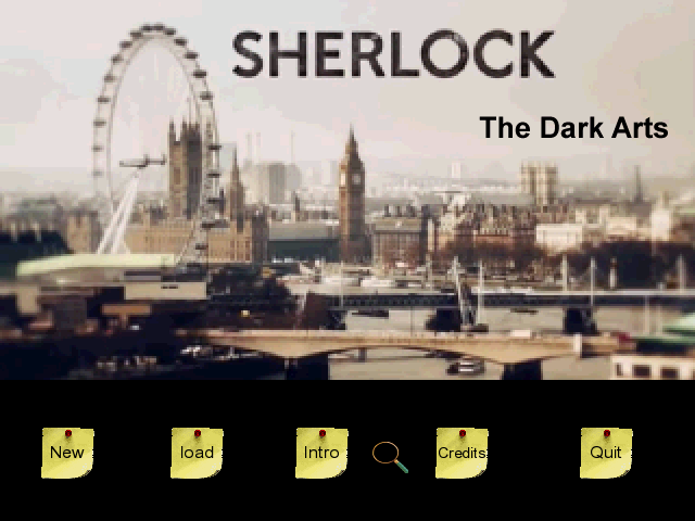 Sherlock: The Dark Arts (Windows) screenshot: Title screen