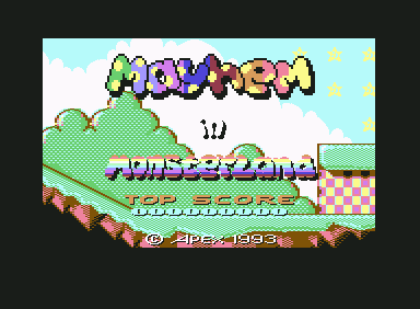 Mayhem in Monsterland (Commodore 64) screenshot: Title Screen