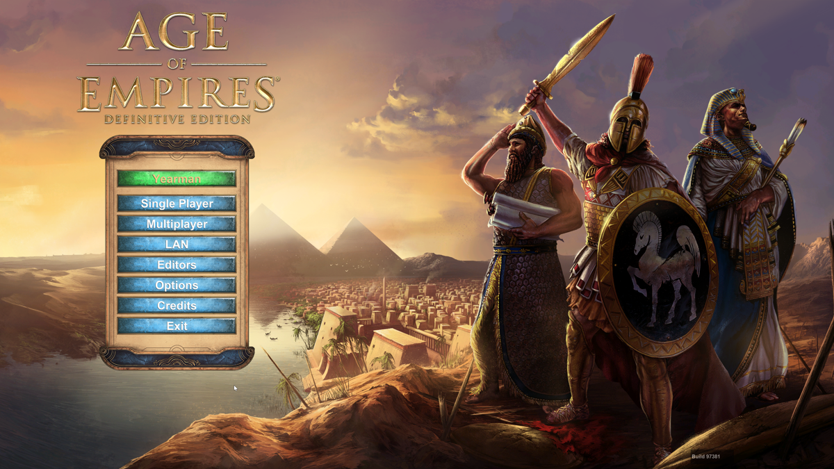 Age of Empires: Definitive Edition (Windows Apps) screenshot: Main menu