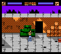 Lethal Weapon (NES) screenshot: Looks like a dirty neighborhood