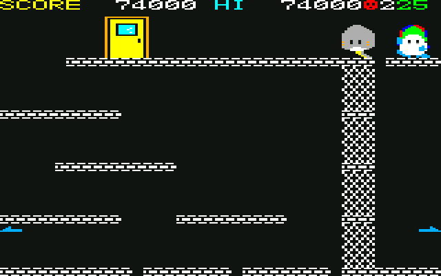 Door Door (PC-6001) screenshot: Round 25