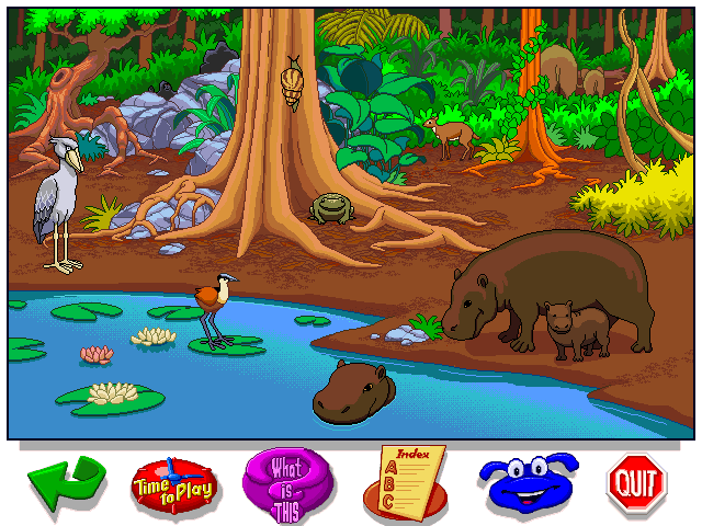 Let's Explore the Jungle (Windows) screenshot: Life along the African waterway