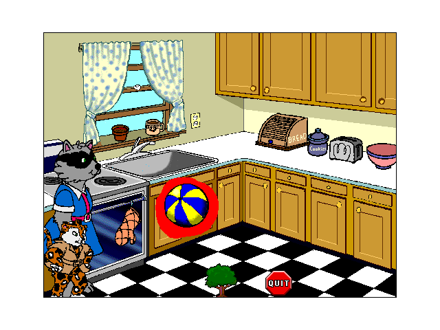 Safety Scavenger Hunt (Windows 3.x) screenshot: ...and then the hidden prize