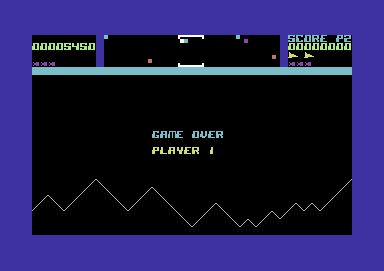 Paladin (Commodore 64) screenshot: Game over