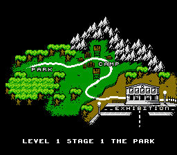 Lethal Weapon (NES) screenshot: Map One