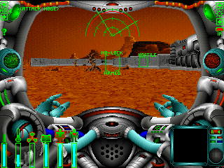 Wrath of Earth (DOS) screenshot: The Mission starts