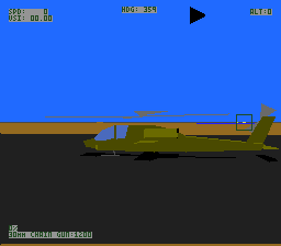 LHX: Attack Chopper (Genesis) screenshot: External view