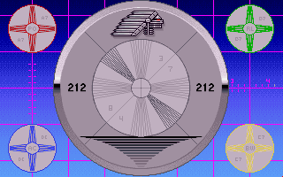 Lexi-Cross (DOS) screenshot: Intro (station identification)