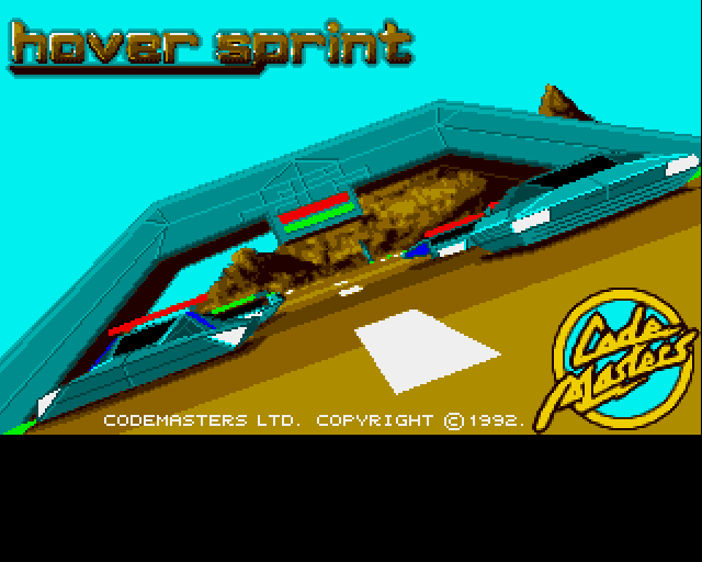 Hoversprint (Amiga) screenshot: Title screen