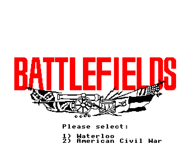 Battlefields (BBC Micro) screenshot: Title Screen