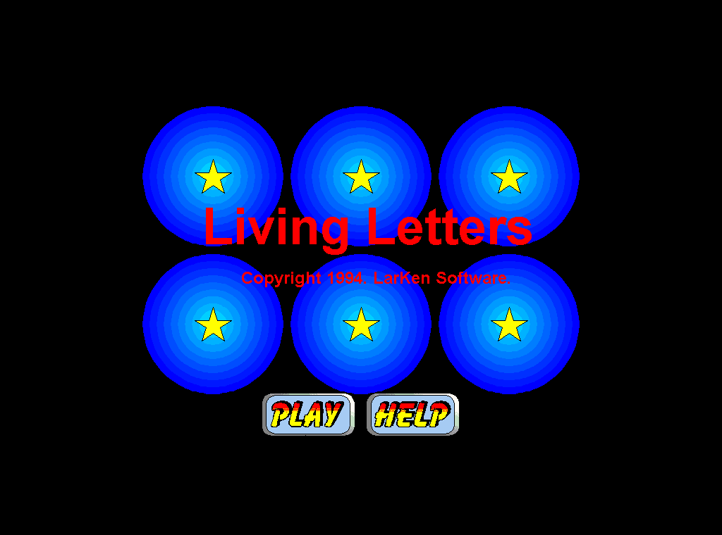 Living Letters (Windows 3.x) screenshot: Title screen