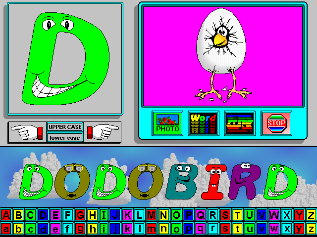 Living Letters (Windows 3.x) screenshot: That's a dodo?