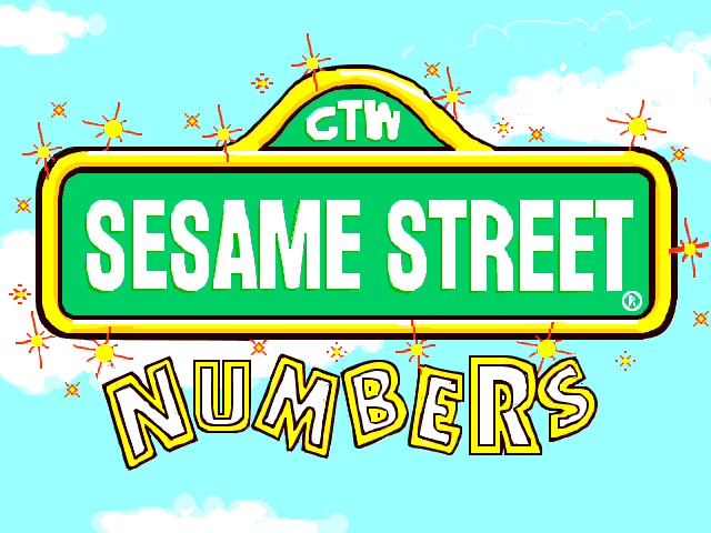 A Visit to Sesame Street: Numbers (Windows 3.x) screenshot: Title screen