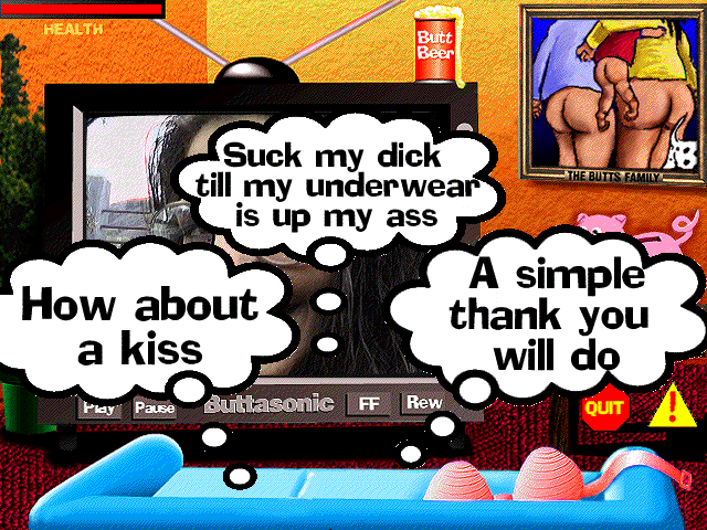 Seymore Butts Interactive II: In Pursuit of Pleasure (Windows 3.x) screenshot: ...and after the next video we have another decision incomping