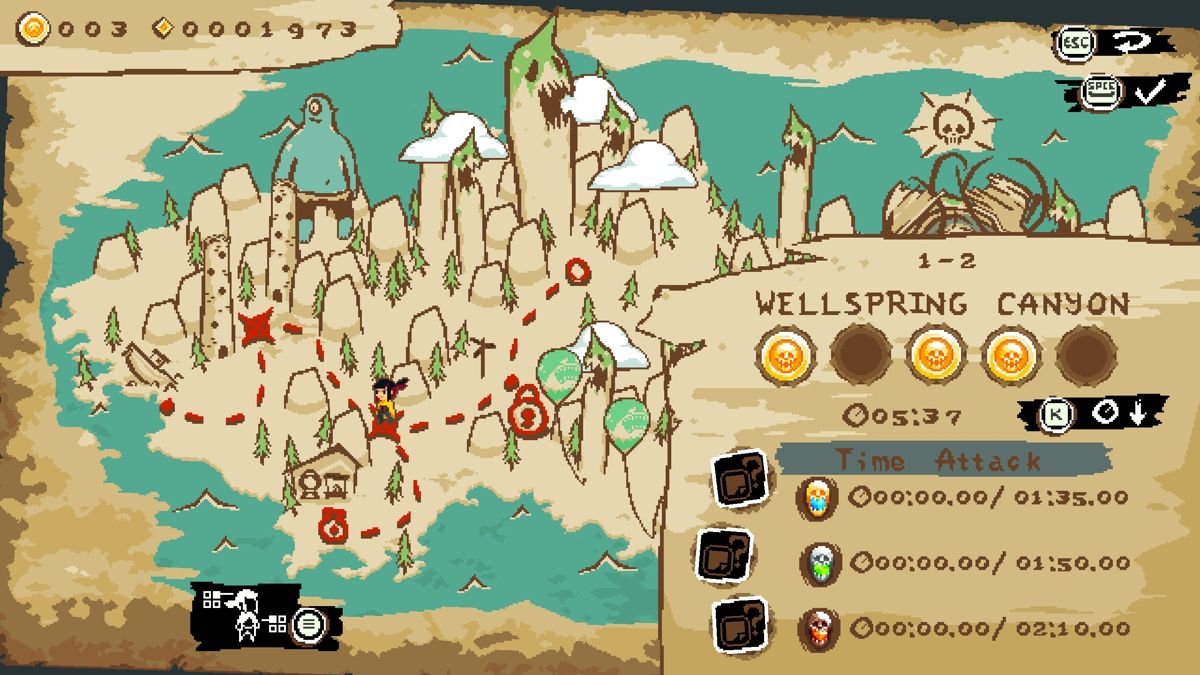 Pepper Grinder (Windows) screenshot: The level map