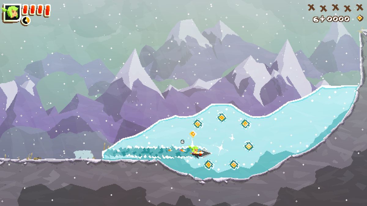 Pepper Grinder (Windows) screenshot: The third environment is based around ice.