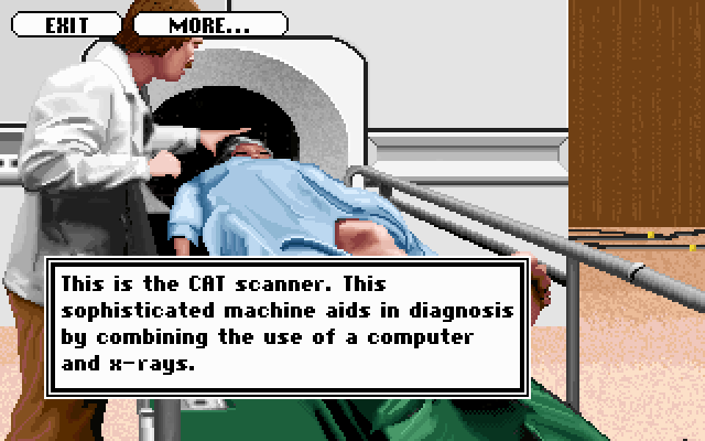 Life & Death II: The Brain (DOS) screenshot: CAT scan