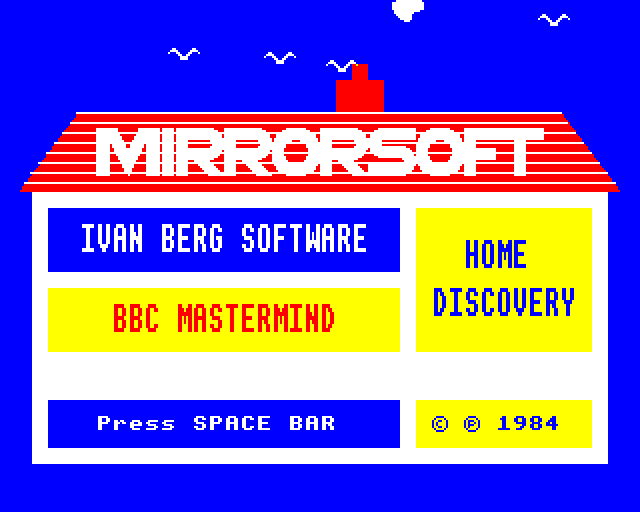 BBC Mastermind (BBC Micro) screenshot: Title Screen