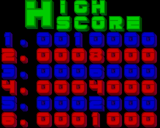 Triple X (Amiga) screenshot: The highscores
