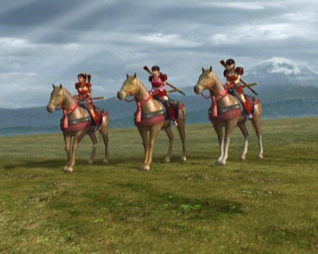 Kessen (PlayStation 2) screenshot: Special female ninja cavalry unit