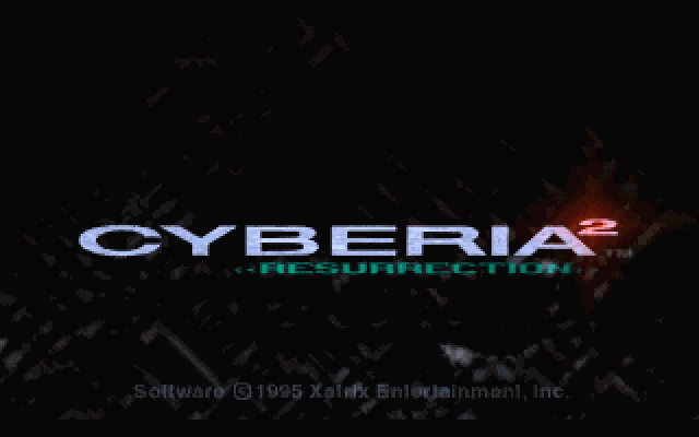 Cyberia 2: Resurrection (DOS) screenshot: Main title
