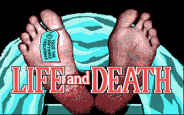Life & Death (DOS) screenshot: Title Screen