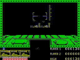 3D Seiddab Attack (ZX Spectrum) screenshot: Raised my rank. Entering the countryside. Level 2.