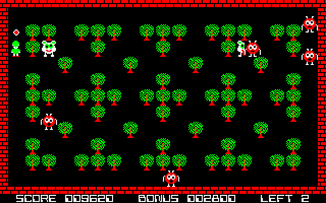 Field Wars (PC-8000) screenshot: Reset Jirai