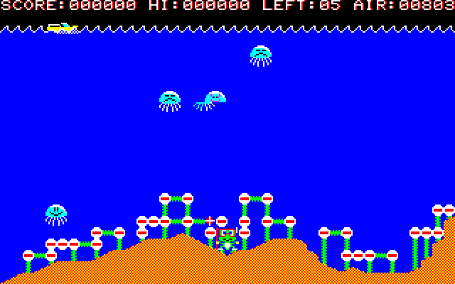Sea Bomber (FM-7) screenshot: Gameplay