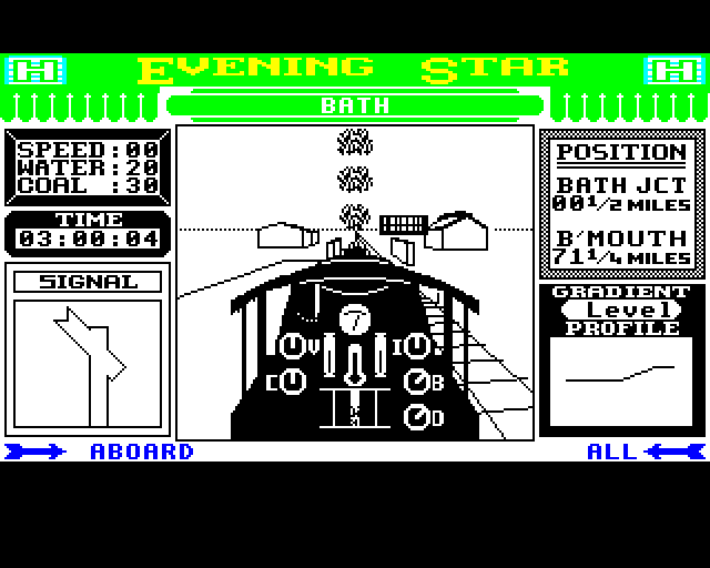 Evening Star (BBC Micro) screenshot: All Aboard