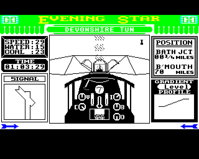 Evening Star (BBC Micro) screenshot: Under a Bridge