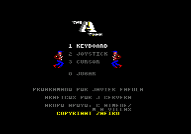The A-Team (Amstrad CPC) screenshot: Title screen