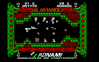 Life Force (Amstrad CPC) screenshot: Under attack...