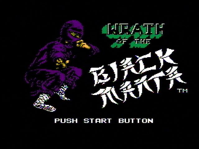 Wrath of the Black Manta (NES) screenshot: Title screen