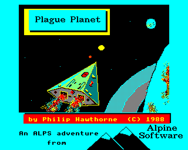 Plague Planet (BBC Micro) screenshot: Title Screen