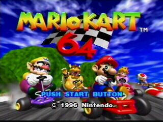 Mario Kart 64 (Nintendo 64) screenshot: Title Screen