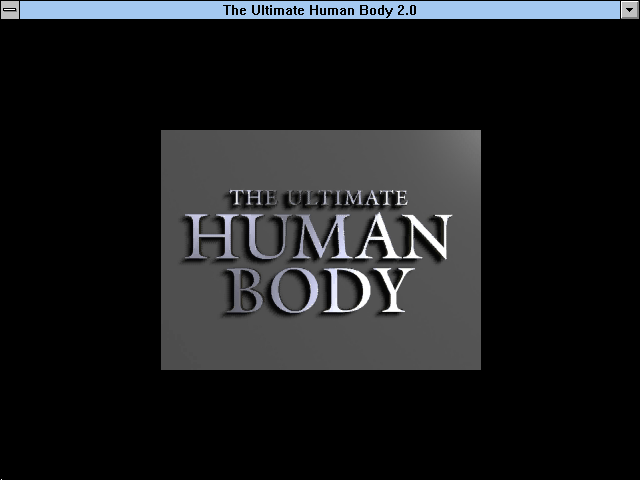 The Ultimate Human Body 2.0 (Windows 3.x) screenshot: Title screen