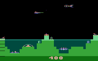 Atlantis (Atari 2600) screenshot: A game in progress
