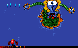 Whoop: Abenteuer in den Weiten des Weltraums (DOS) screenshot: The third boss
