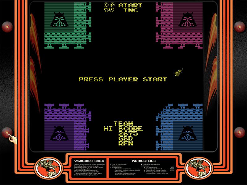Atari: 80 Classic Games in One! (Windows) screenshot: Warlords