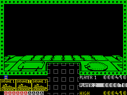 3D Seiddab Attack (ZX Spectrum) screenshot: Level 2 - one shot, instant failure.