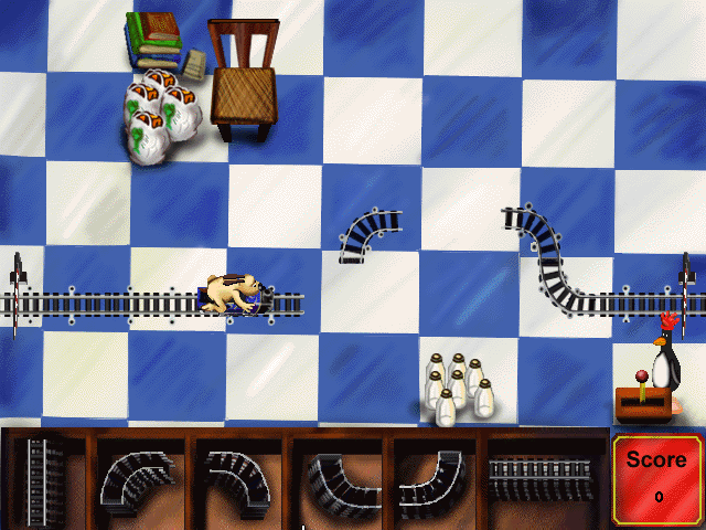 Wallace & Gromit Fun Pack (Windows 3.x) screenshot: The Great Train Game