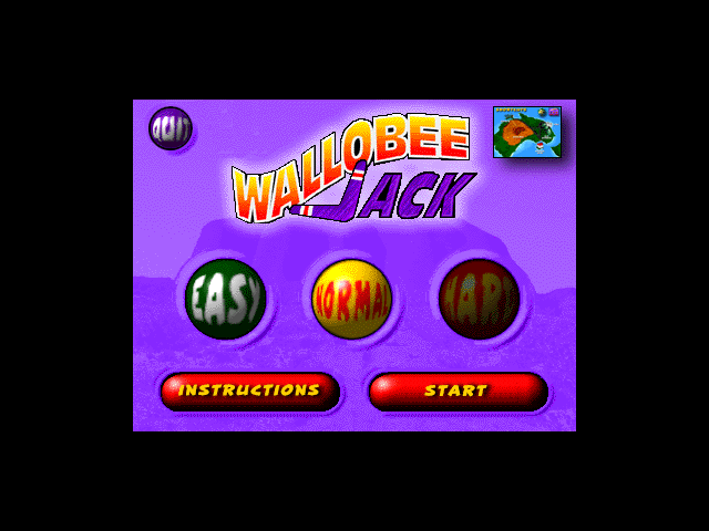 Wallobee Jack: The Bingi Burra Stone (Windows 16-bit) screenshot: Main menu