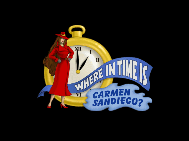 Where in Time is Carmen Sandiego? (Windows 3.x) screenshot: Title screen