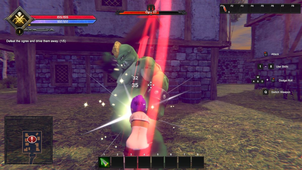 Eternal Dread III (Windows) screenshot: Kisara avenging her people