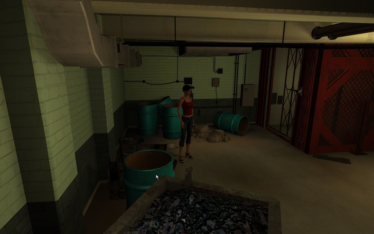 Secrets of the Ark: A Broken Sword Game (Windows) screenshot: Nico at the construction yard