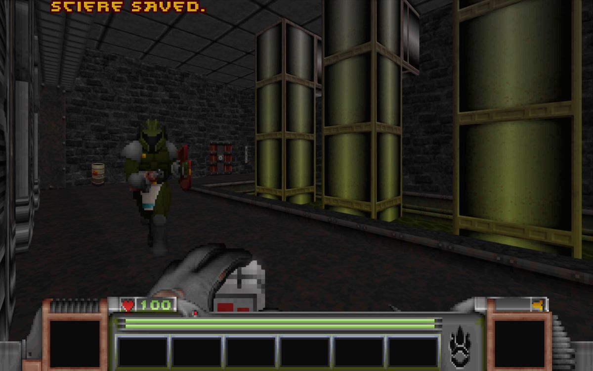 The Original Strife: Veteran Edition (Windows) screenshot: The familiar start with the guard