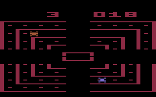 Dodge 'Em (Atari 2600) screenshot: Collecting dots...